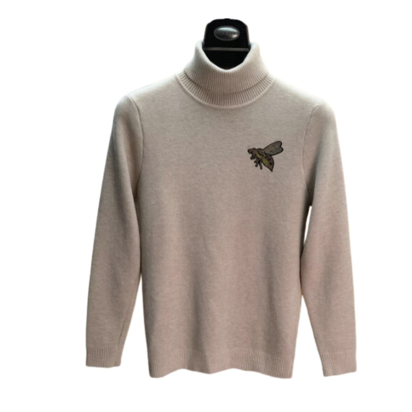 Bee-Logo-Neck-Jumper-Sweater-1-1.jpg Bee Logo Neck Jumper Sweater 1 1