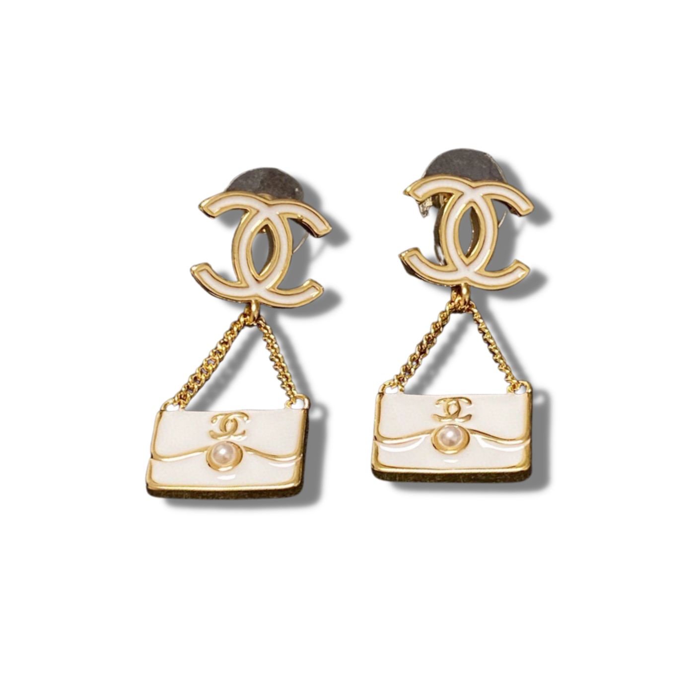 Chanel-Pearl-Bag-CC-Earring.jpg Chanel Pearl Bag CC Earring