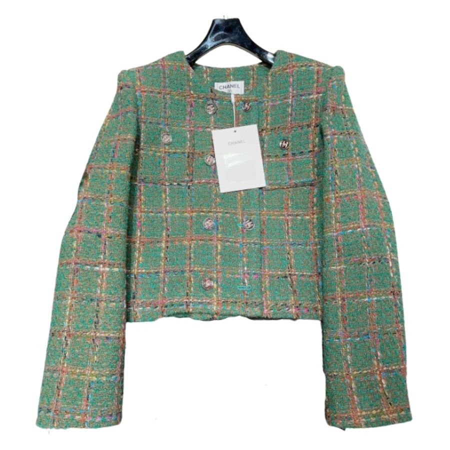 Chanel-Plaid-Tweed-Jacket-1.jpg Chanel Plaid Tweed Jacket 1