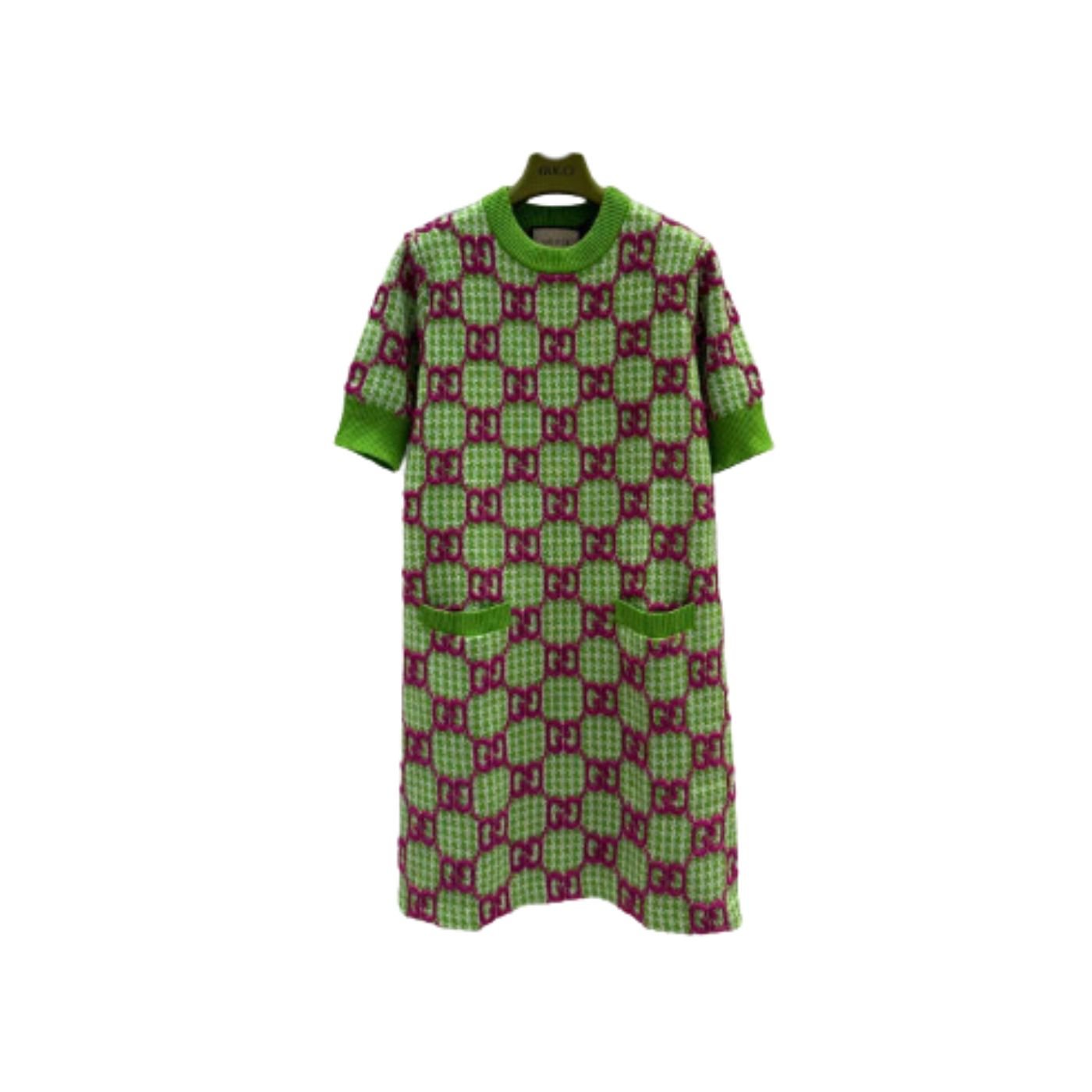 Elastic-Collar-Dress-Green-8.jpg Elastic Collar Dress Green 8