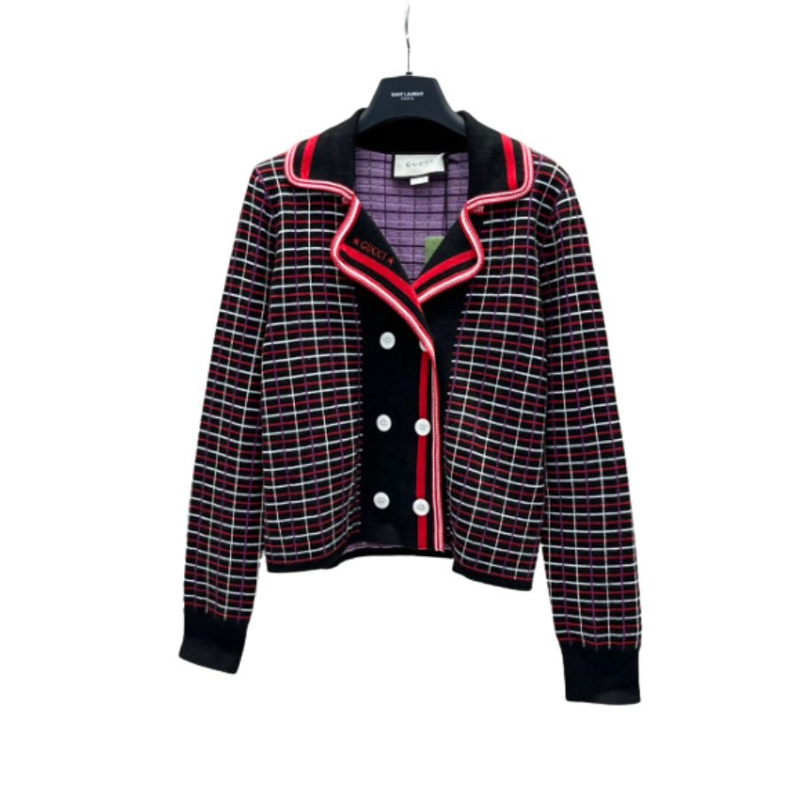 Gucci-Check-Wool-Jacquard-Cardigan-1.jpg Gucci Check Wool Jacquard Cardigan 1