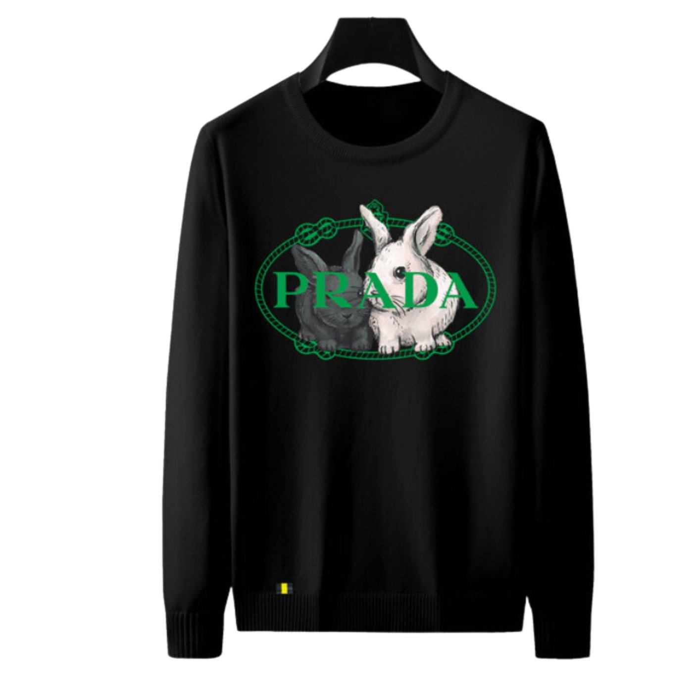 Logo-Rabbit-Crewneck-Sweatshirt-1-2.jpg Logo Rabbit Crewneck Sweatshirt 1 2