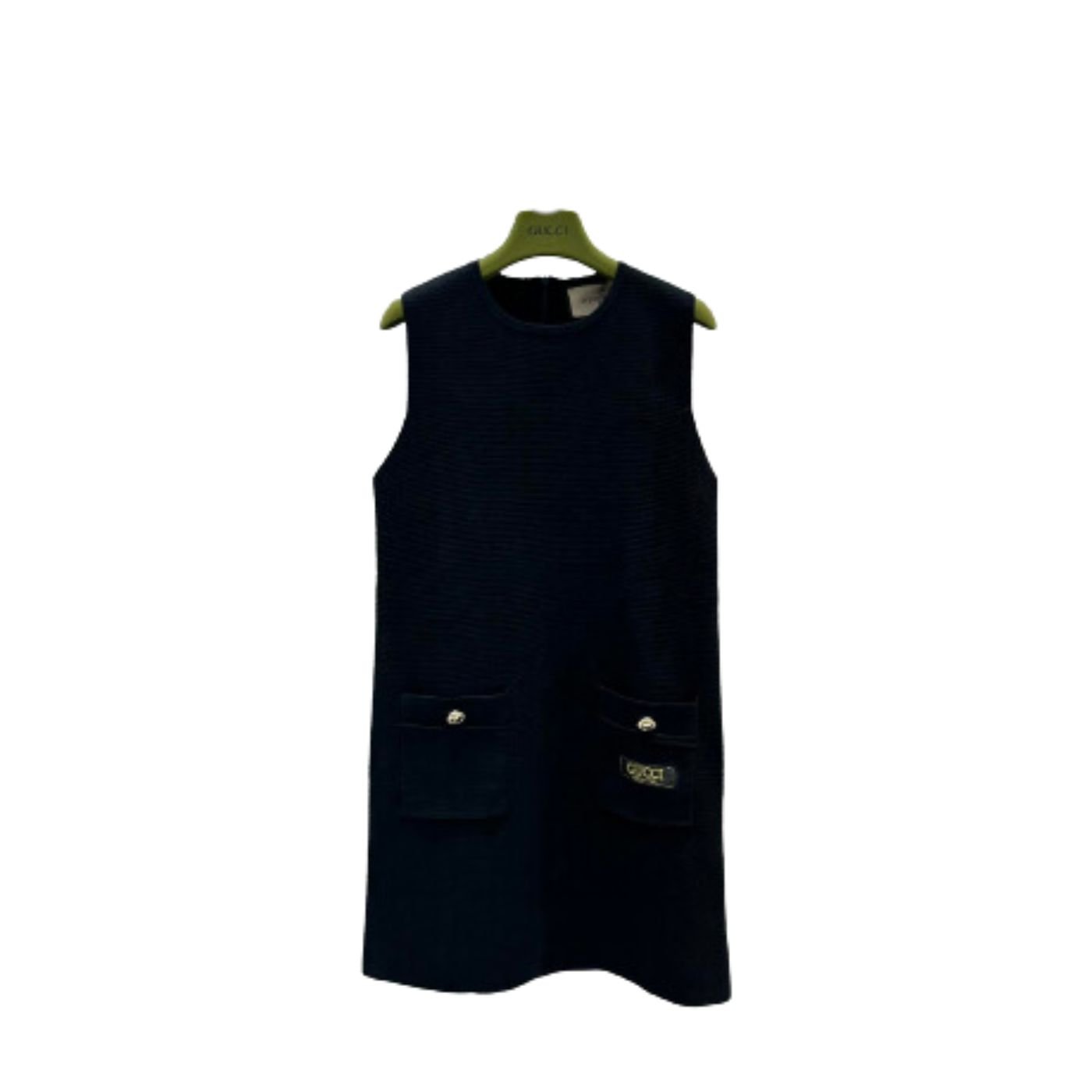 Two-Side-Patch-Pocket-Dress-Black-8.jpg Two Side Patch Pocket Dress Black 8